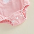 thumbnail image 5 of Rotm Easter Baby Outfits Unisex Unisex Toddlers and Babies' Short-Sleeve Bodysuits Pink,12-18 Months, 5 of 7