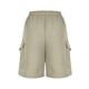 thumbnail image 5 of Mujeres Pantalones Cortos Casual, Primavera/Verano Color Sólido, Ropa de Trabajo Bolsillo Pantalones Cortos para Mujeres, 5 of 7