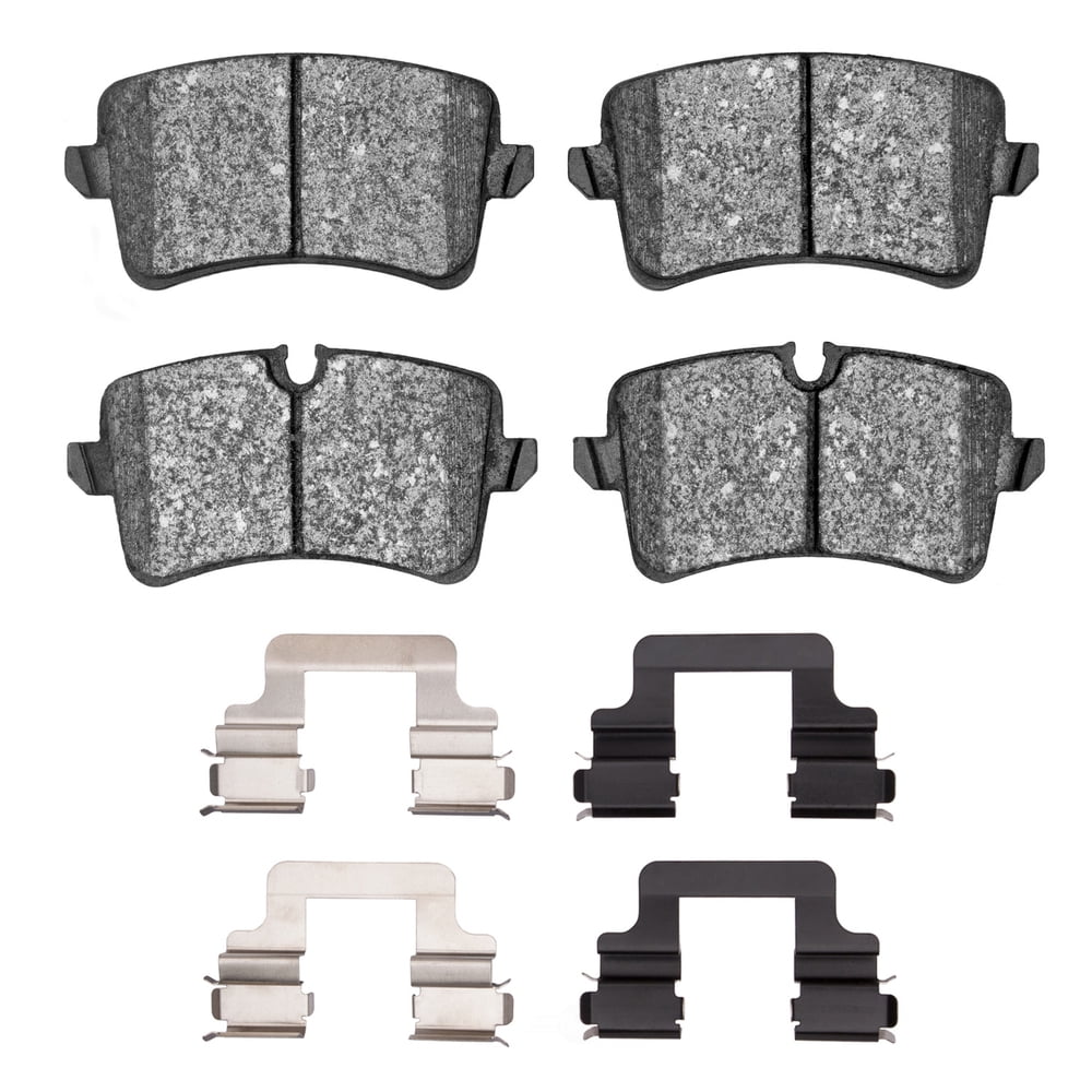 Dynamic Friction Company 1551-1547-01 DFC 5000 Advanced Brake Pads - Low Metallic and Hardware Kit