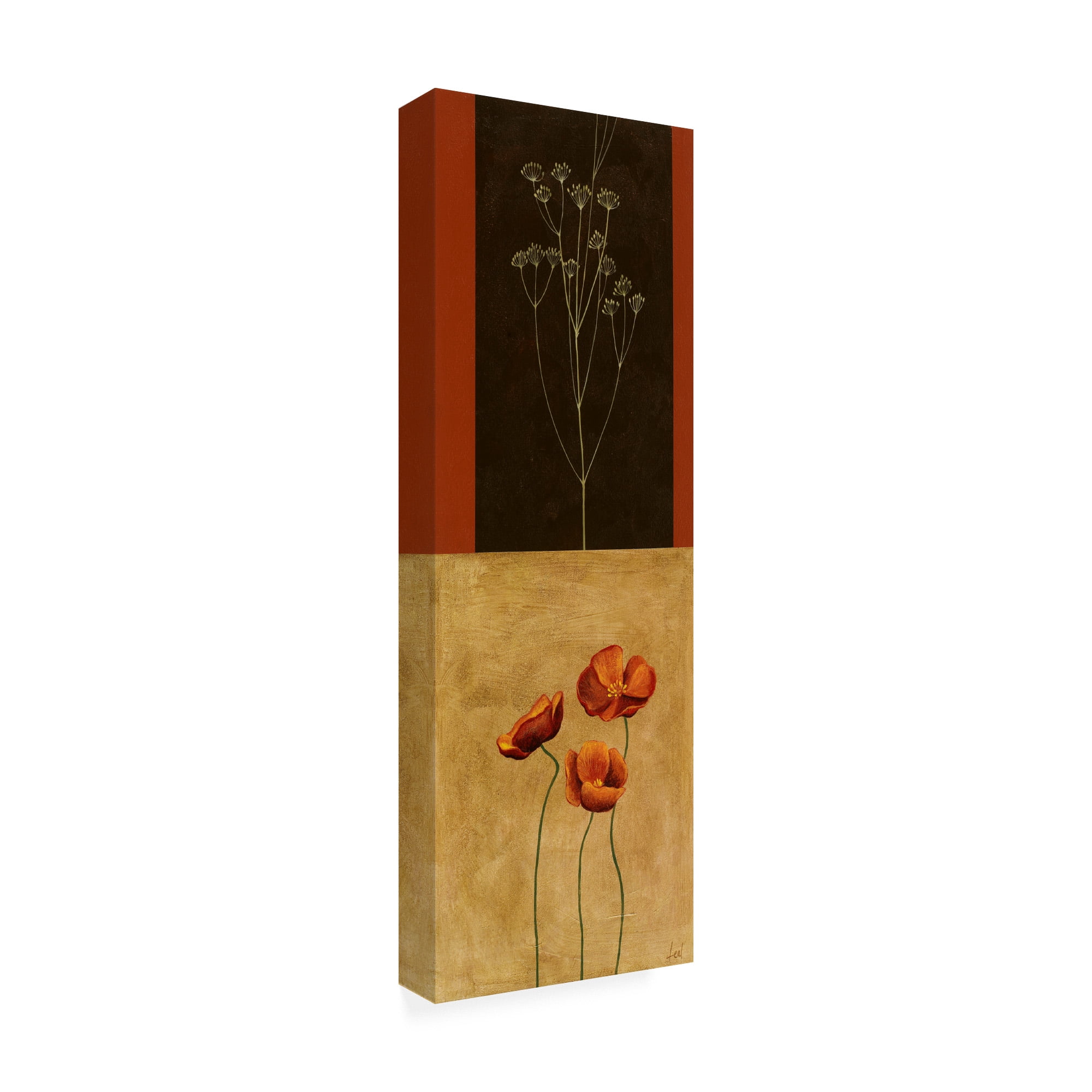 Trademark Fine Art 'Flowers And Line Art 3' Canvas Art by Pablo Esteban
