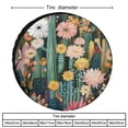 thumbnail image 2 of Camper Spare Tire Cover Whisper of Cactus Wheel Tire Covers Waterproof Sun Protection Succulents Cactus Flowers Tire Cover for Camper Truck Travel Trailer 15inch, 2 of 8