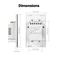 thumbnail image 4 of yeacher Tuya-Compatible Universal Smart WiFi Switch with Voice Control, Remote App Access, and Timer Functionality for Home Automation, 4 of 7