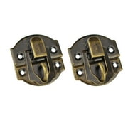 10pcs Jewelry Box Latches Special Small Box Packing Buckle Antique Wooden Gift Lock Alloy Latch Hook Locks(Bronze)