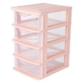 thumbnail image 6 of TOYMYTOY 1Pc Pink Makeup Storage Case Durable PP Plastic Desk Organizer, 6 of 8