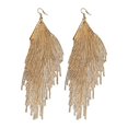thumbnail image 1 of POINTERTECK V Shape Geometric Tassel Earrings Fashion Personality Jewelry, 1 of 6