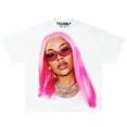 thumbnail image 3 of Camisetas de estilo hip hop con estampado de retrato de cabeza grande de moda Harajuku para mujer, camisetas de manga corta de gran tamaño con diseño INS Sense, camisetas estilo callejero americano Y2, 3 of 5