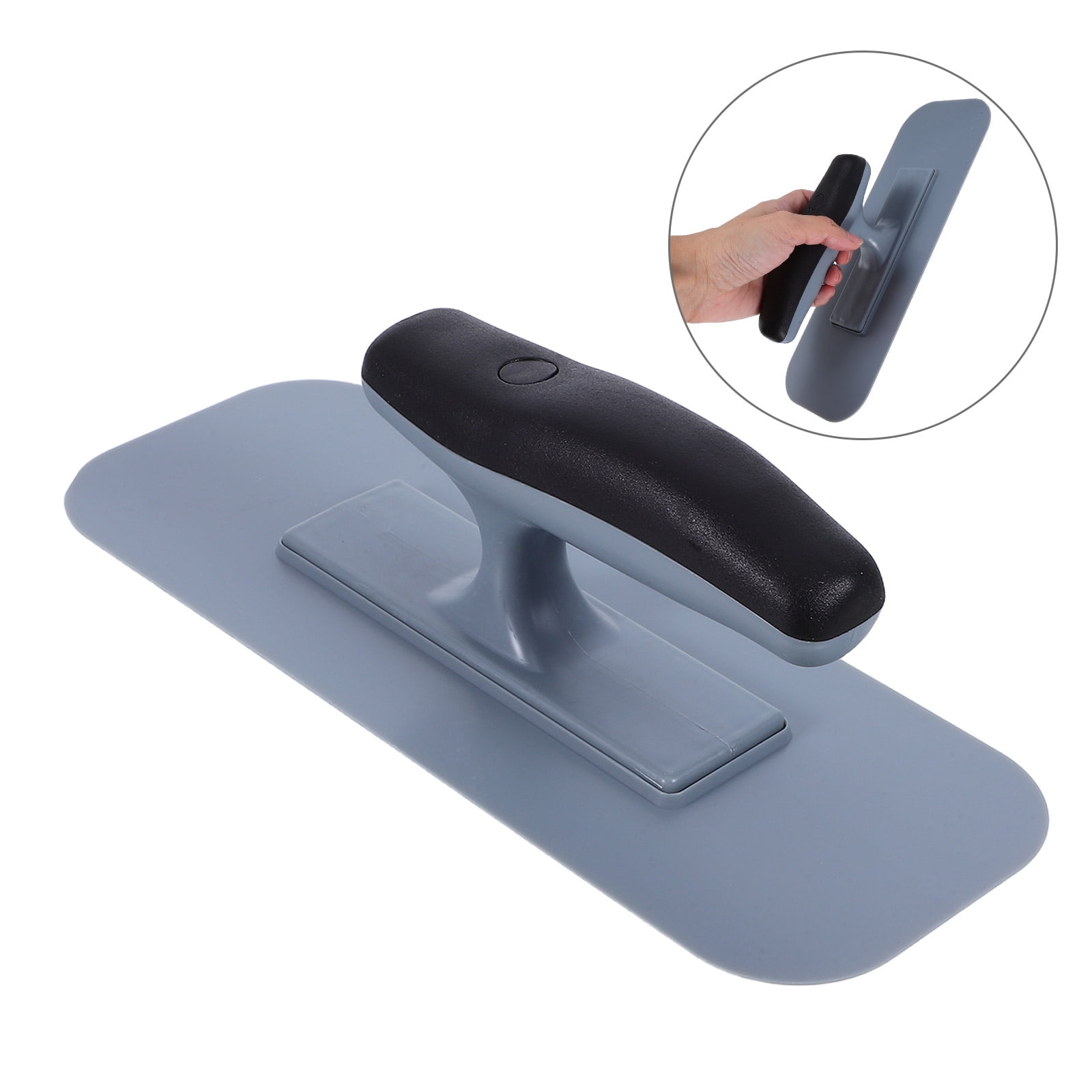OFFIGAM Ergonomic Texturing Trowel Grey Plastic for Wall Smoothing and Finishing