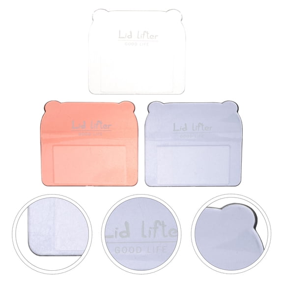 WHAMVOX Toilet Seat Lifter in Assorted Color Made of Polystyrene for Bathroom Use 3 pcs