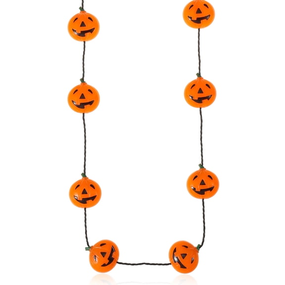 Way to Celebrate Halloween Jack-O-Lantern Light Up Necklace