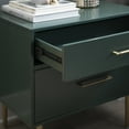 thumbnail image 6 of Linon Galena 2-Drawer Nightstand, Dark Green, 6 of 15