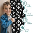 thumbnail image 3 of Blackout Kids Curtains,Black White Skull Pattern Childrens Insulated Curtains Set Of 2,Bedroom Essentials,Toddler Room Decor 42x54in(106x137cm), 3 of 5