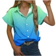 thumbnail image 1 of Birdeem Blouse Décontractée à Manches Courtes Imprimée Florale Col en V pour Femmes, 1 of 6
