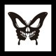 thumbnail image 1 of CráNeo Mariposa Metal Pared Arte DecoracióN Pared Colgante Placas Ornamento Hierro Pared Escultura para Interior Exterior Hogar C, 1 of 7