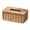 Khaki, variant on Tissue Box Holder, Woven Tissue Box Cover with Flip-Open, Rectangular Rustic Tissue Holder Decorative for Living Room, Kitchen Countertop, Office