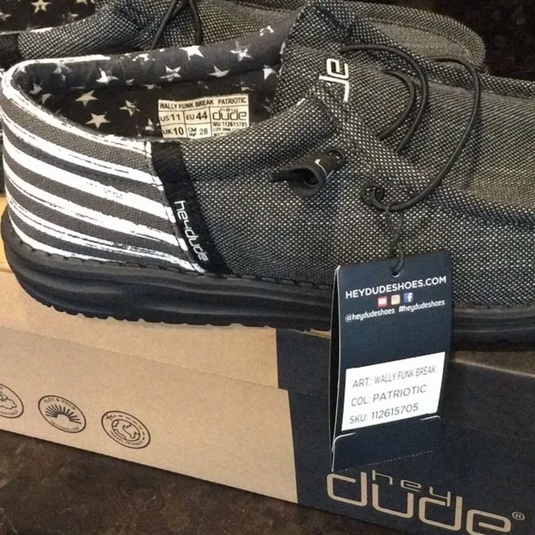 Hey Dude Wally Funk Break Patriotic Shoes - Walmart.com display picture 3