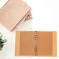 thumbnail image 4 of 1 Set Kraft Paper Binder Refillable Notebook Cover Loose-leaf Notebook Shell Students Binder Shell Binder Cover Binder Notebook Binder Cover Kraft Paper Binder Reusable Notebook Shell, 4 of 8
