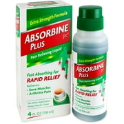 Absorbine Jr. Plus Fast Absorbing Pain Relieving Liquid, 4oz, 2-Pack