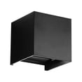 thumbnail image 2 of Aplique de pared para exteriores, accesorio de iluminación para exteriores, aplique LED cuadrado ajustable con ángulo hacia arriba y hacia abajo, Negro, 2 of 10