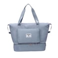 thumbnail image 4 of Bolsa de viaje, bolsa de fin de semana, bolsa deportiva resistente al desgarro para ropa Azul, 4 of 9