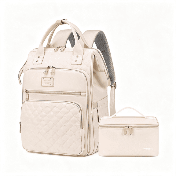 GASTROPOD Lunch Backpack for Women,15.6 Inch Laptop Backpacks for Womens Back Pack, Travel Backpacks,Work Back Packs for Women Womens Backpack (Beige)