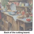 thumbnail image 5 of Cookies with Santa Claus Glass Cutting Board Large 12 in x 15 in, 5 of 5