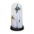 thumbnail image 2 of RBCKVXZ Halloween Decorations, Light Up Ghost in Glass Cloche, Cute Standing Ghost Statue with Light for Home, Kitchen, Mantel, Tabletop, Party and Holiday Decorations (Black,8.5"), 2 of 6