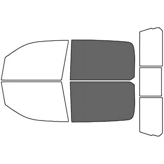 Rvinyl Car Window Tint Film Kit Back 35% Fits Dodge Ram 2019-2025 4 Door Crew, Mega Cab