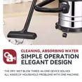 thumbnail image 3 of Multi-functional wet and dry vacuum cleaner with a 25-liter capacity, powerful suction, ideal for bedroom cleaning, car care, garage use, and hard floor surfaces., 3 of 5