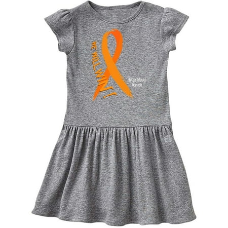 

Inktastic We Will Win Multiple Sclerosis Awareness Gift Toddler Girl Dress
