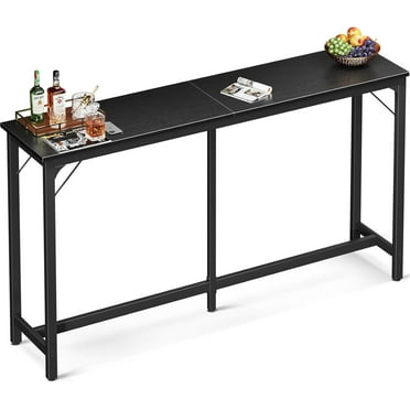 Bar Table,Bar Height Pub Table,Counter Height Bar Table,Rectangular High Top Kitchen & Dining Counter Tables,Black