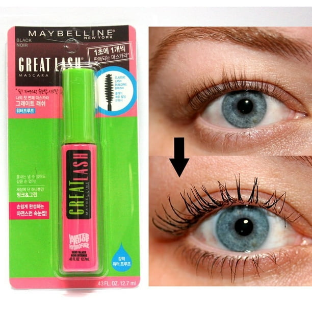 Maybelline Great Lash Waterproof Mascara, Very Black [111], 0.43 oz