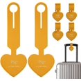 thumbnail image 1 of Etiquetas de equipaje para maletas | Etiquetas de equipaje pequeñas de cuero de PU, etiquetas de maleta de moda de viaje, etiquetas de equipaje multiusos 6 piezas, 1 of 5