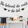 thumbnail image 4 of Banner decorativo de graduación Pedenty She Believed She Could, 4 of 7