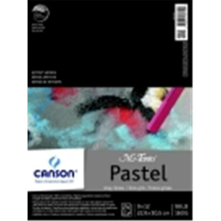 - Canson 9 x 12 in. Mi-Teintes Tape Binding Acid-Free Pastel Pad - 24 Sheets, Gray