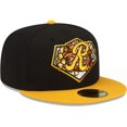 thumbnail image 3 of Men's New Era Black/Gold Rochester Red Wings Theme Night 59FIFTY Fitted Hat, 3 of 6