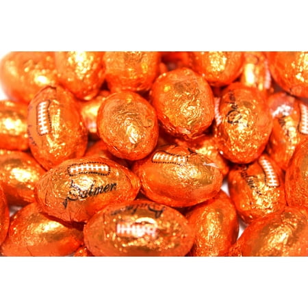 Milk Chocolate Shaped Footballs Made In The USA Bulk Bag of 5 (Best Chocolates In Usa)