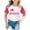 Hot Pink, variant on Toddler Girls T Shirt Los Angeles Print Raglan Short Sleeve T-Shirt Casual Tshirt