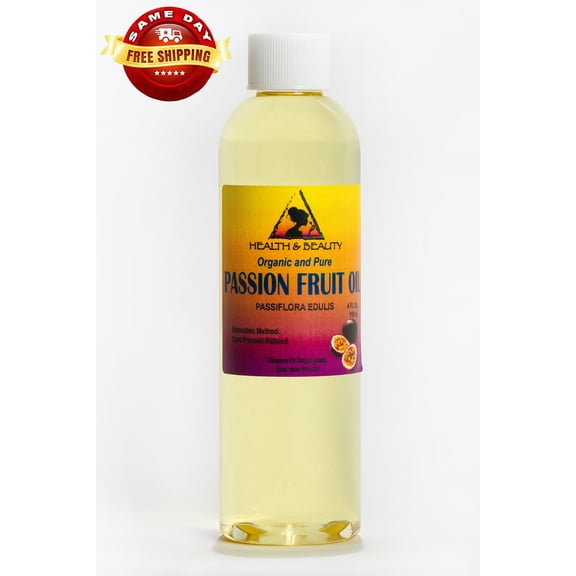 PASSION FRUIT / MARACUJA OIL REFINED ORGANIC COLD PRESSED FRESH 100% PURE 4 OZ
