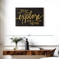 thumbnail image 3 of Elephant Stock Adventure Awaits Gold Wall Art - Horizontal Canvas Wall Art - Living Room Wall Decor - Inspirational And Typography Canvas - Gray And Yellow Decor By Kimberly Allen - 30" x 20", 3 of 8