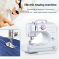 thumbnail image 3 of Portable Sewing Machine for Beginners, Mini Electric Sewing Machine with 12 Stitches, Presser Foot & Pedal – For Household Crafting, Mending & Overlock, Easy to Use, 3 of 12