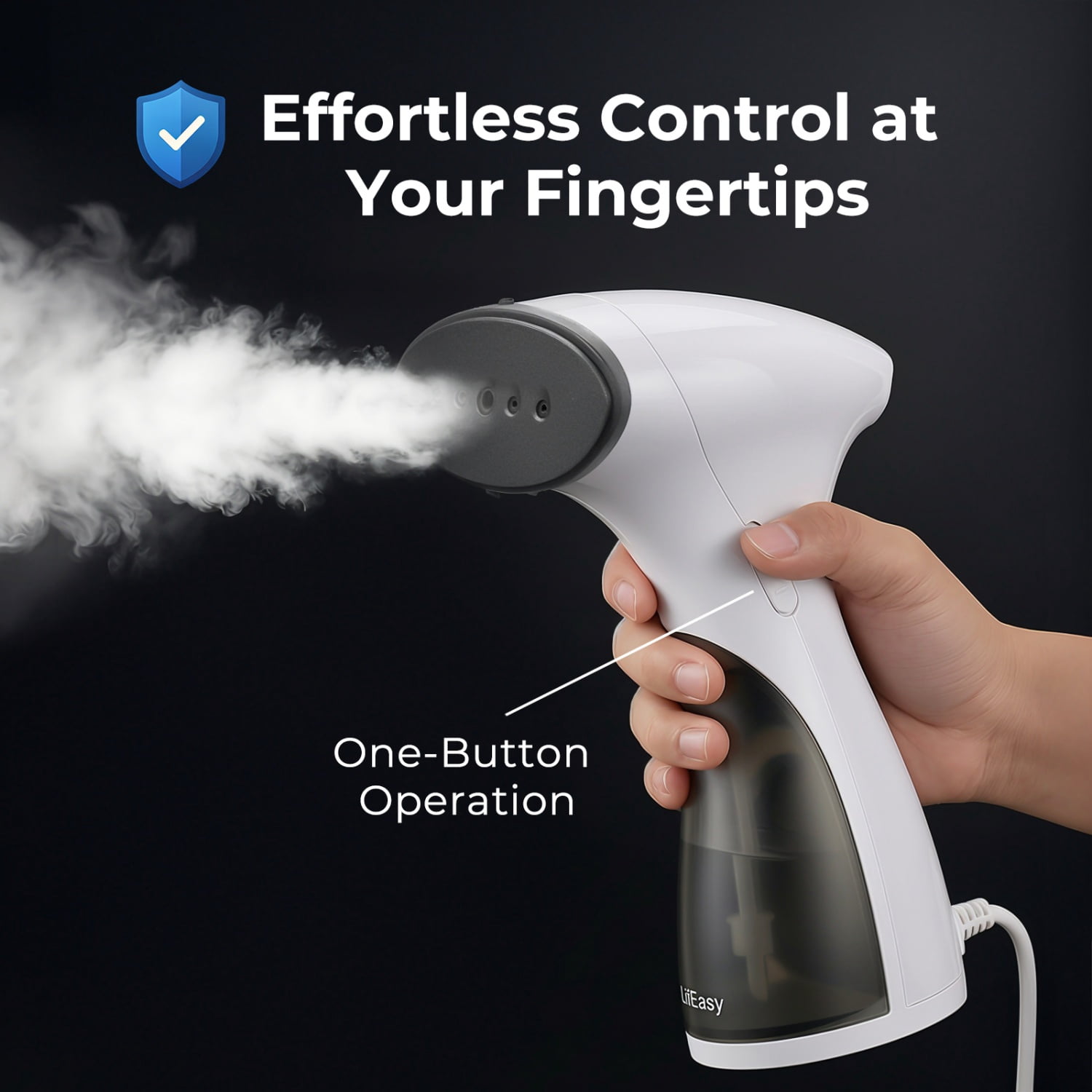 LifEasy Handheld Garment Steamer, 800W Portable Steamer for Clothes, Travel Iron 10-Second Heat-up Dual Mode, 5.1 fl oz Tank Anti-Leak for Home Travel