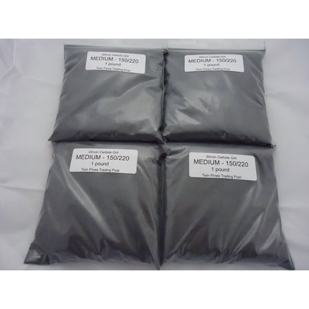 Medium 150/220 Silicon Carbide Grit -4 lbs.