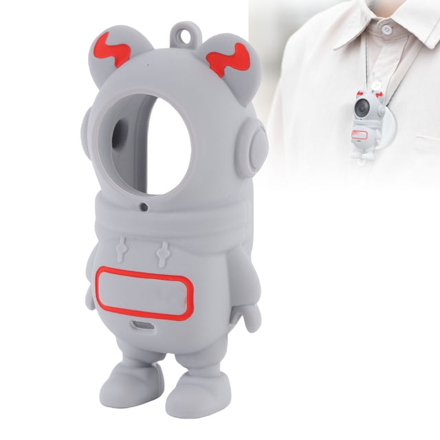 Protector de Lente de Cámara de Acción, Diseño de Astronautas Grises CÓMODAS TACTIL TACTIL VLOGGING LENTE CUBIERTA Protectora de Protección Fácil de Limpiar para Go 3s