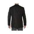thumbnail image 2 of LN LUCIANO NATAZZI Mens Two Button Notch Lapel Blazer Modern Fit Suit Jacket Black, 2 of 5