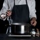 thumbnail image 5 of Delantal de cocina ajustable para barbacoa con cinta larga, delantal de cocina para hombre y mujer, para cocinar, restaurantes, cafeterías y repostería, 5 of 7