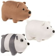We Bare Bears Panda, Ice Bear & Grizz Set of 3 MINI Plush