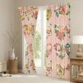 thumbnail image 4 of Feelyou Kawaii Love Heart Black Out Curtains for Teen, Anniversary Flower Floral Curtains Pack of 2 (42x63 Each), Girly Pink Cartoon Bedroom Curtains, Living Room Curtains Decor, 4 of 7