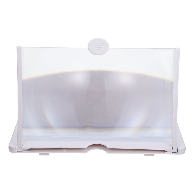 Luxshiny Mobile Phone Lens Magnifier Mobile Screen Amplifier White For Reading Books 1Set