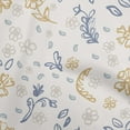 thumbnail image 1 of oneOone Cotton Cambric Light Brown Fabric Florals Craft Projects Decor Fabric Printed By The Yard 42 Inch Wide, 1 of 4