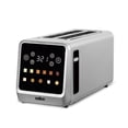 thumbnail image 1 of Salton Stainless Steel Touchscreen Long Slot Toaster – 4 Slice | Digital Controls with Timer | 6 Shade Settings | Bread, Bagel, Muffin, Waffle & Pastry Modes | Memory Function (ET2163), 1 of 8